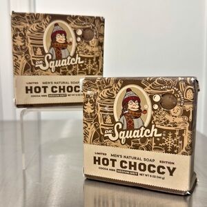 DR. SQUATCH Holiday Limited Edition HOT CHOCCY Soap 2-Pack - NEW